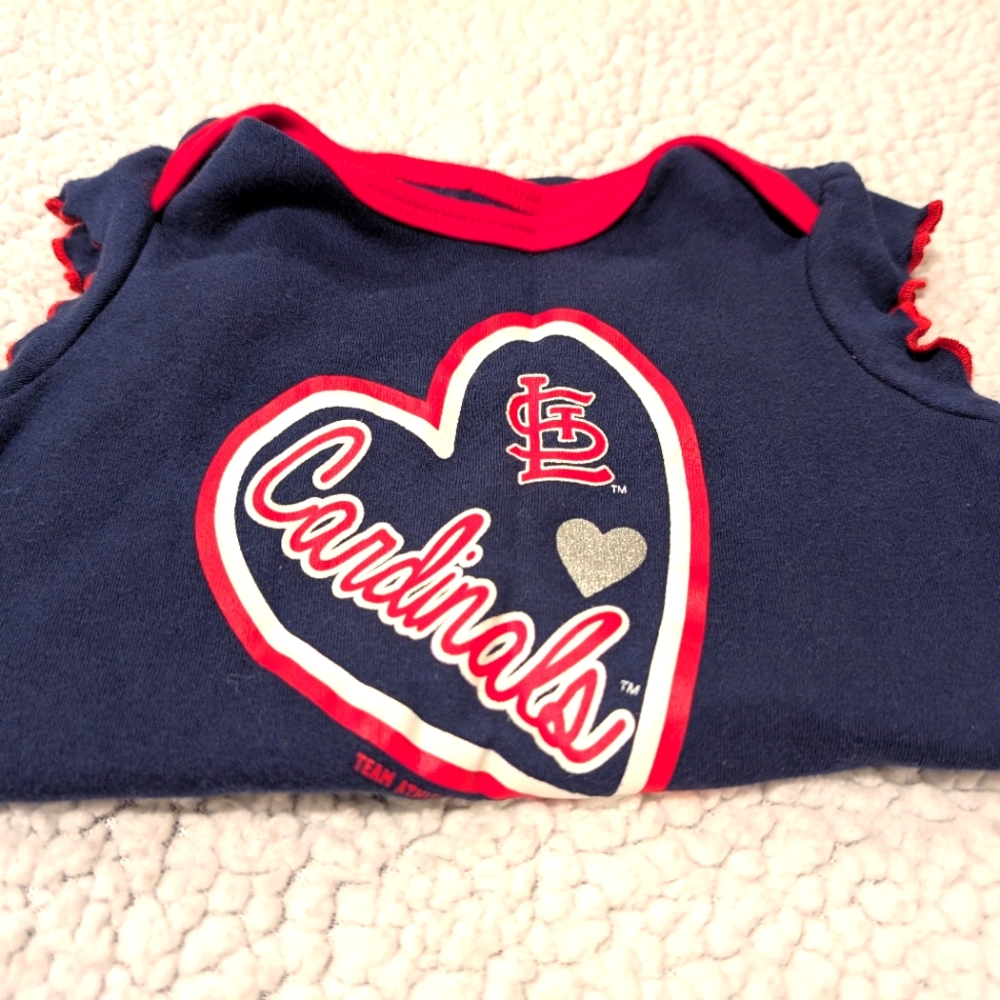 Team Athletics St. Louis Cardinals Onsie - Size 3-6 months - MLB